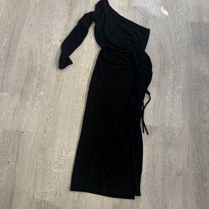 Black sweater dress